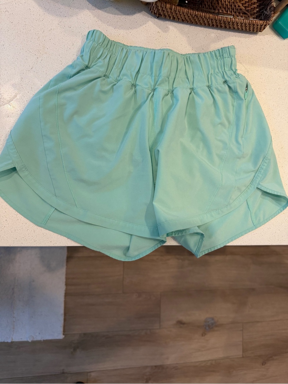 lululemon athletica Mint Green Running Shorts